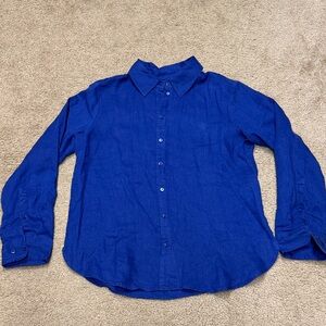 Banana Republic women linen button down. Small